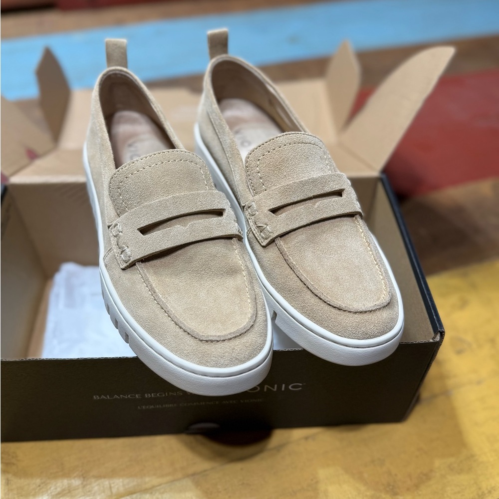 Vionic Sand Suede Uptown Loafers